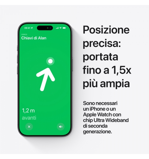 Apple AirTag Article Recherche Argent, Blanc