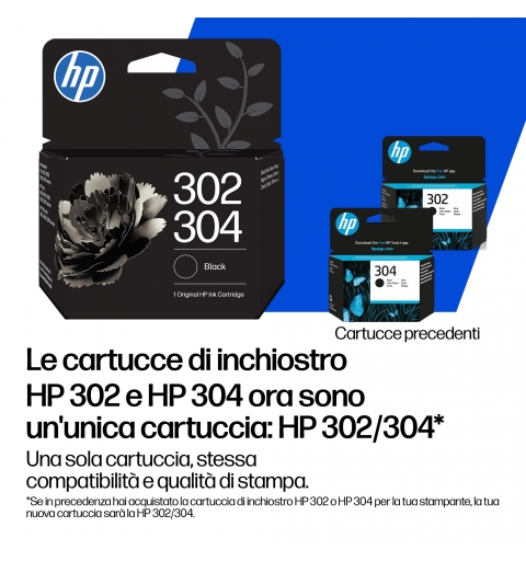 HP Cartuccia di inchiostro in tricromia originale 302Xç 304XL