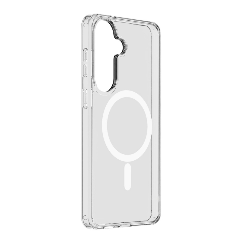 Cellularline Clear Mag - Galaxy S26+ Custodia trasparente ultra resistente con bordo in gomma, compatibile con ecosistema Qi2 e
