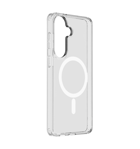 Cellularline Clear Mag - Galaxy S26+ Ultra-resistant transparent case with rubber edge, compatible with the Qi2 ecosystem and