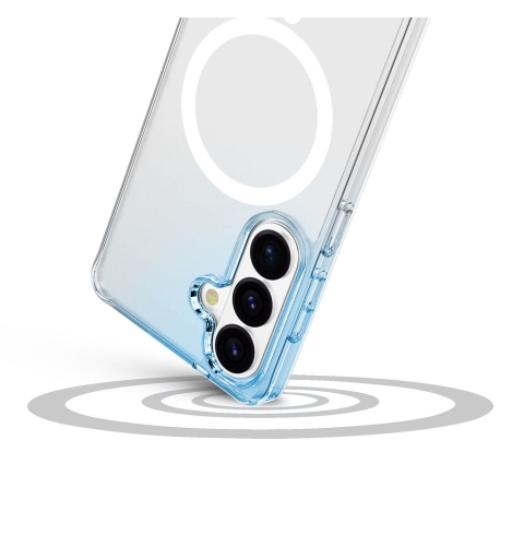 Cellularline Clear Mag - Galaxy S26+ Ultra-resistant transparent case with rubber edge, compatible with the Qi2 ecosystem and