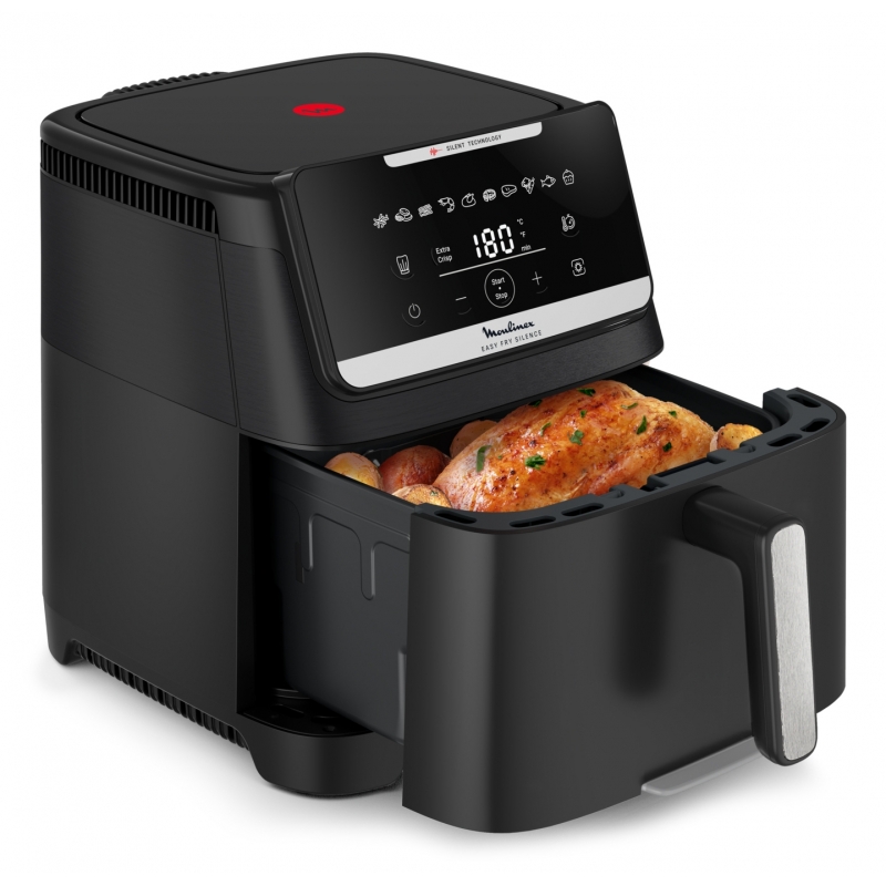 Moulinex Easy Fry Silence Sencillo 7 L Independiente 1800 W Freidora de aire caliente Negro