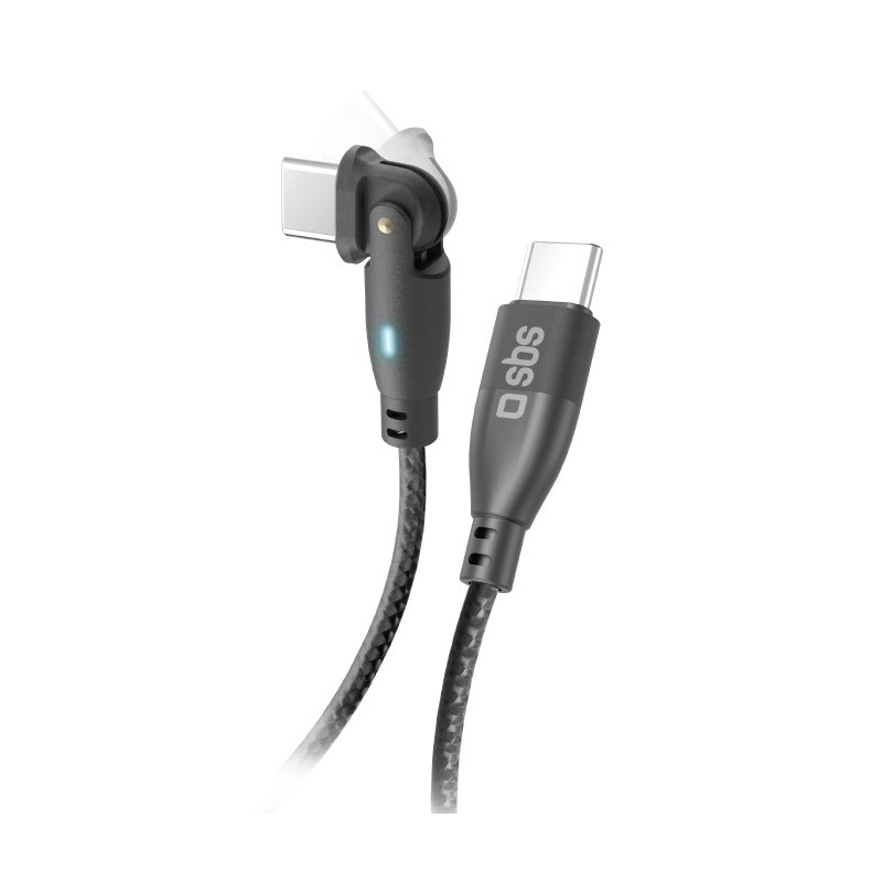SBS Flexi cavo USB USB 2.0 1 m USB C 60 W Nero