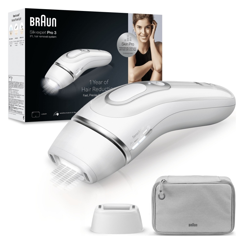 Braun Silk-expert Pro Silk expert Pro 3 PL3020, Epilatore A Luce Pulsata Donna, Per La Rimozione Permanente Dei Peli Visibili A