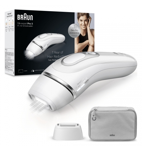 Braun Silk-expert Pro Silk expert Pro 3 PL3020 Lumière pulsée Argent, Blanc