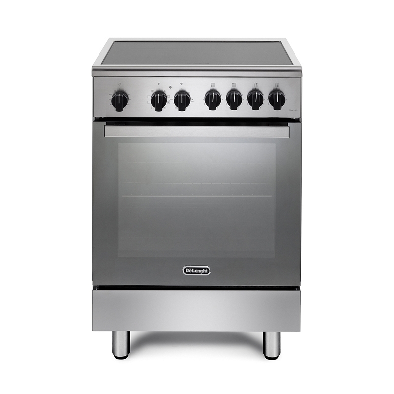 De’Longhi DMX 64 INL cocina Cocina independiente Eléctrico Con placa de inducción Negro, Acero inoxidable