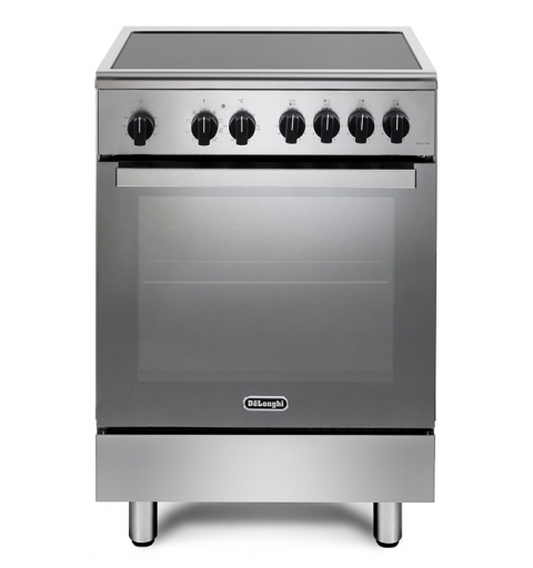 De’Longhi DMX 64 INL four et cuisinière Electrique Plaque avec zone à induction Noir, Acier inoxydable