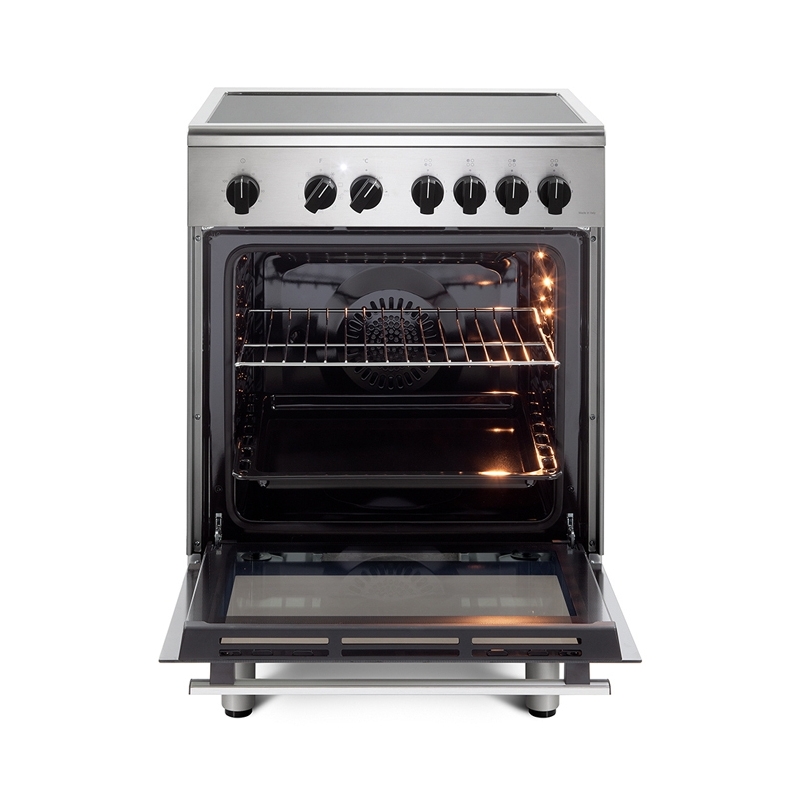 De’Longhi DMX 64 INL cocina Cocina independiente Eléctrico Con placa de inducción Negro, Acero inoxidable