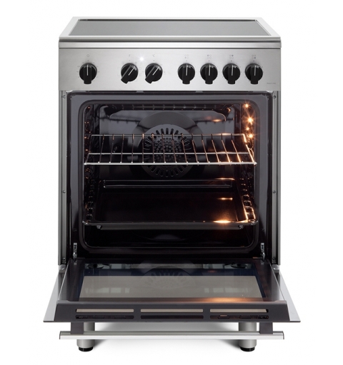 De’Longhi DMX 64 INL cucina Elettrico Piano cottura a induzione Nero, Acciaio inox