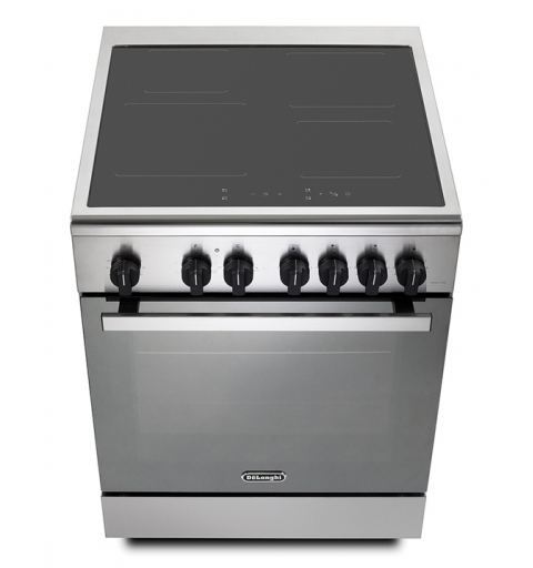 De’Longhi DMX 64 INL cucina Elettrico Piano cottura a induzione Nero, Acciaio inox