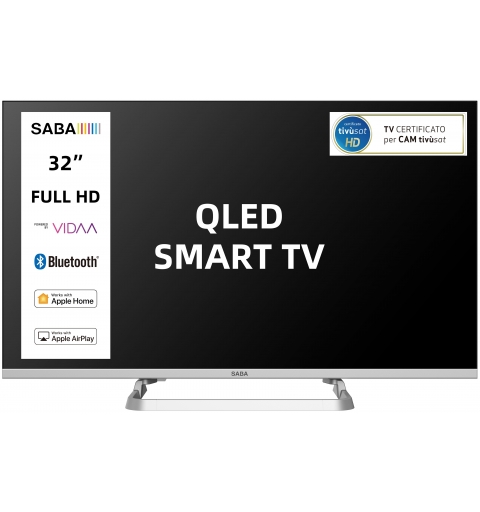 SABA SA32QM10VDA Televisor 81,3 cm (32") Full HD Smart TV Wifi Gris 200 cd m²