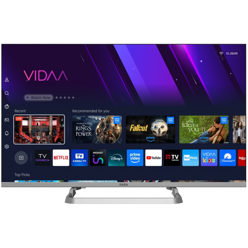 SABA SA32QM10VDA Televisor 81,3 cm (32") Full HD Smart TV Wifi Gris 200 cd m²