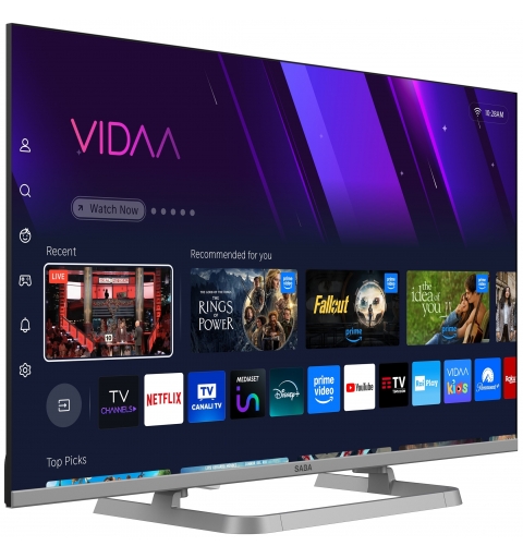 SABA SA32QM10VDA Fernseher 81,3 cm (32") Full HD Smart-TV WLAN Grau 200 cd m²