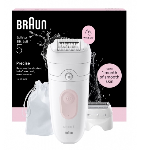 Braun Silk·épil 5 5-041 28 pinzette Bianco