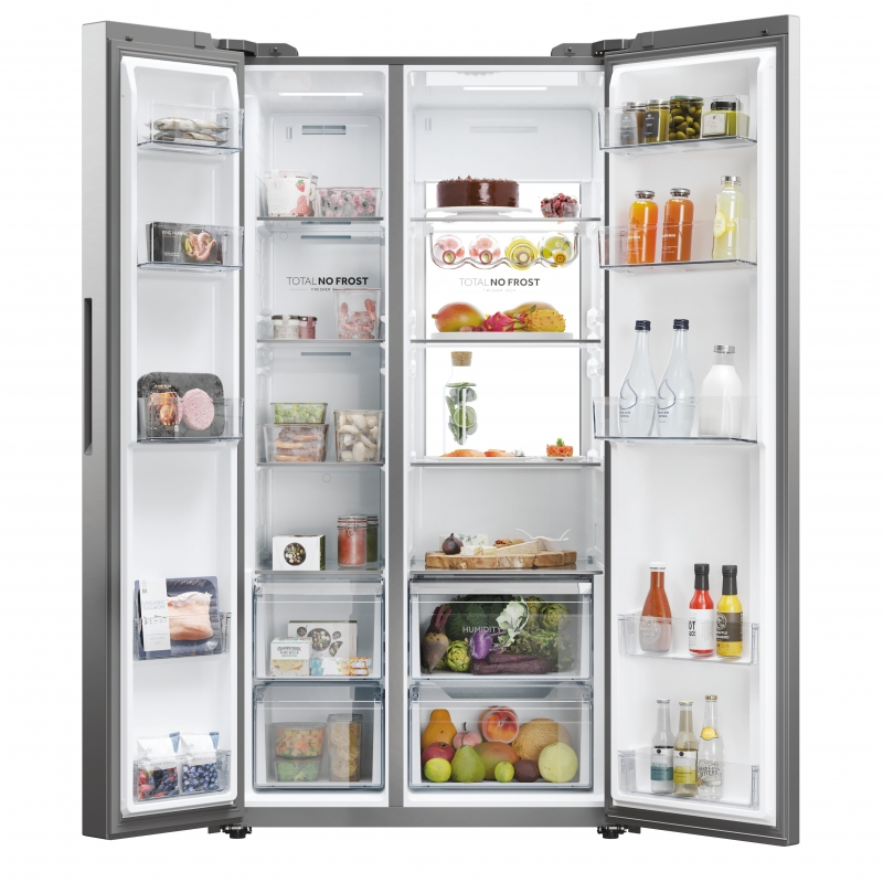 Haier HSW79F18ANMM Freestanding 611 L Platinum, Stainless steel