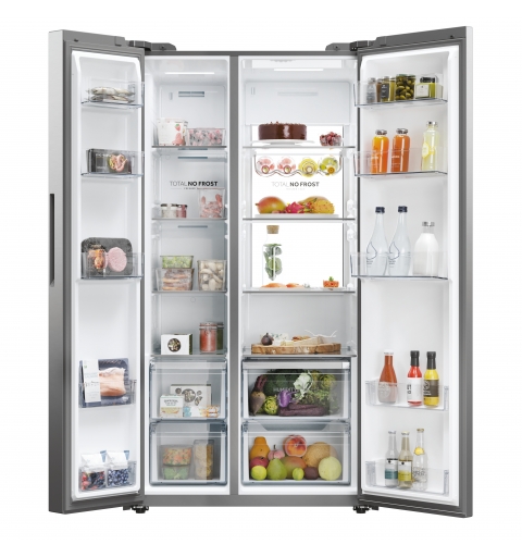 Haier HSW79F18ANMM Freestanding 611 L Platinum, Stainless steel
