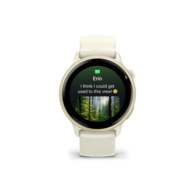 Garmin vívoactive 6 3,05 cm (1.2") AMOLED 42 mm Digital 390 x 390 Pixel Touchscreen Weiß WLAN GPS