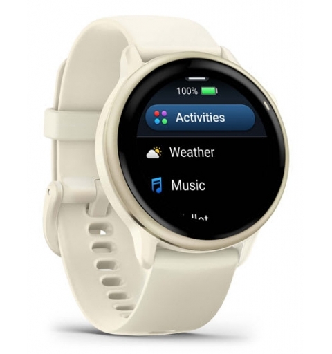 Garmin vívoactive 6 3,05 cm (1.2") AMOLED 42 mm Digital 390 x 390 Pixeles Pantalla táctil Blanco Wifi GPS (satélite)