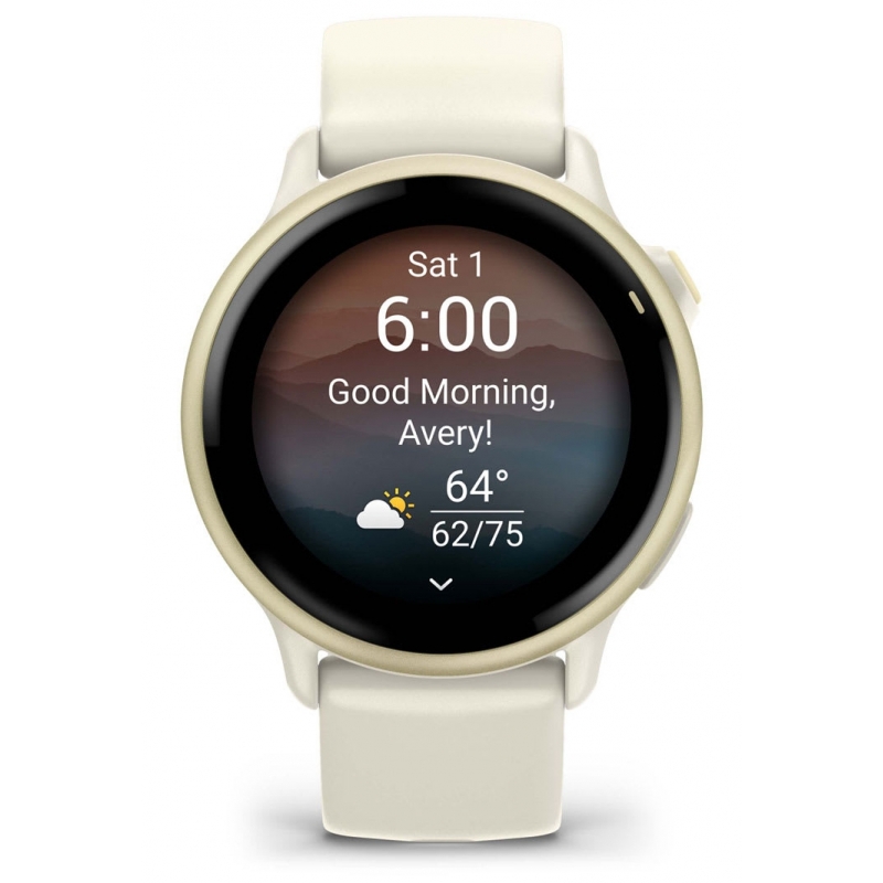 Garmin vívoactive 6 3,05 cm (1.2") AMOLED 42 mm Digital 390 x 390 Pixeles Pantalla táctil Blanco Wifi GPS (satélite)