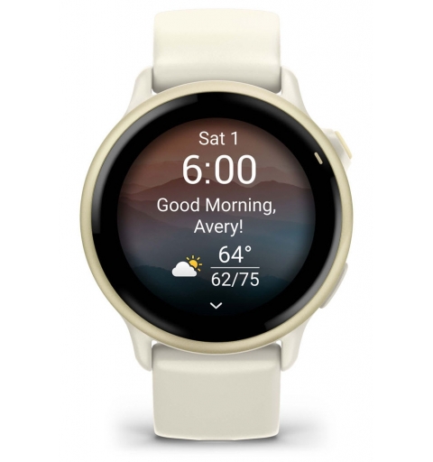 Garmin vívoactive 6 3,05 cm (1.2") AMOLED 42 mm Digital 390 x 390 Pixeles Pantalla táctil Blanco Wifi GPS (satélite)