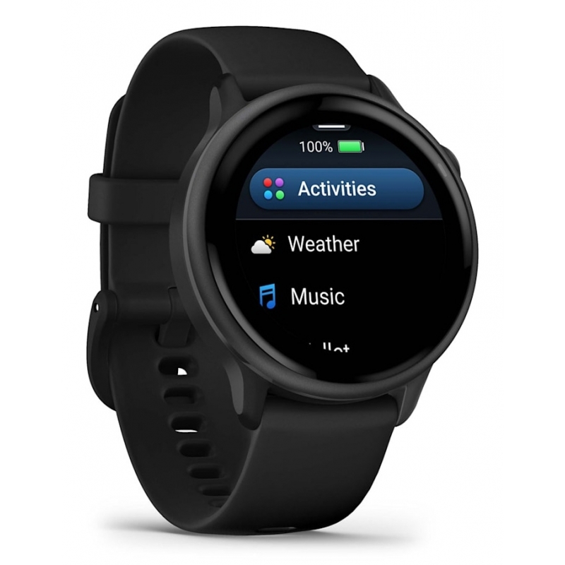 Garmin vívoactive 6 3,05 cm (1.2") AMOLED 42 mm Digital 390 x 390 Pixel Touchscreen Schwarz WLAN GPS