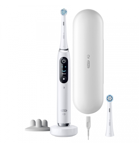 Oral-B iO 9S Erwachsener Rotierende-vibrierende Zahnbürste Weiß