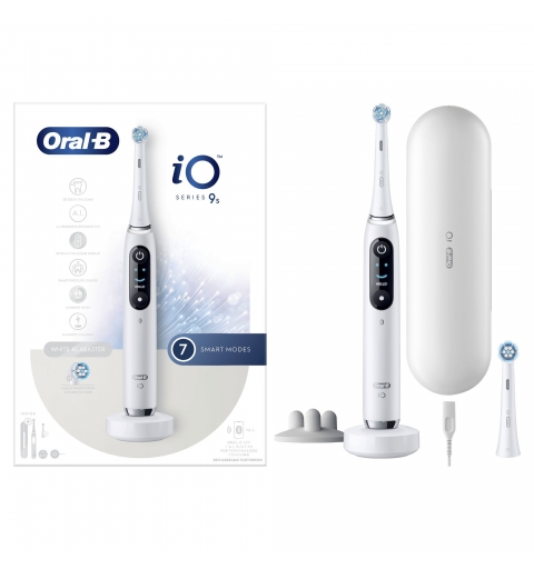 Oral-B iO 9S Adulte Brosse à dents rotative oscillante Blanc