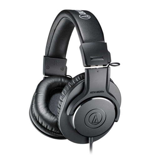 Audio-Technica ATH-M20X auricular y casco Auriculares Alámbrico Diadema Escenario Estudio Negro