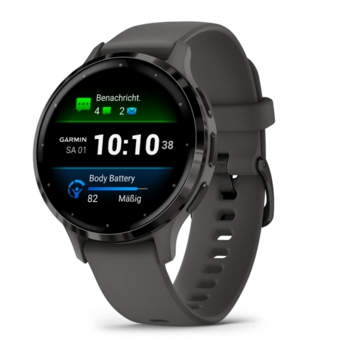 Garmin Venu 3S 3,05 cm (1.2") AMOLED 41 mm Digital 390 x 390 Pixeles Pantalla táctil Gris Wifi GPS (satélite)