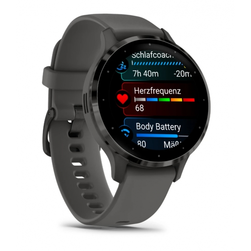 Garmin Venu 3S 3,05 cm (1.2") AMOLED 41 mm Digital 390 x 390 Pixeles Pantalla táctil Gris Wifi GPS (satélite)