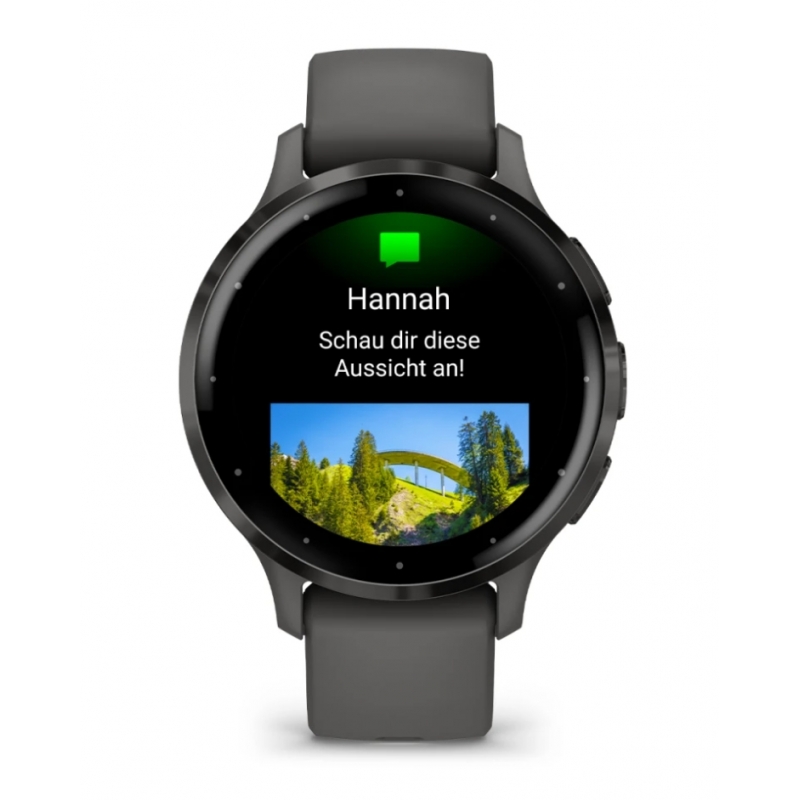 Garmin Venu 3S 3,05 cm (1.2") AMOLED 41 mm Numérique 390 x 390 pixels Écran tactile Gris Wifi GPS (satellite)