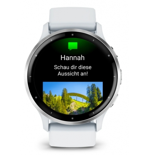 Garmin Venu 3 3,56 cm (1.4") AMOLED 45 mm Digital 454 x 454 Pixel Touchscreen Silber, Weiß WLAN GPS