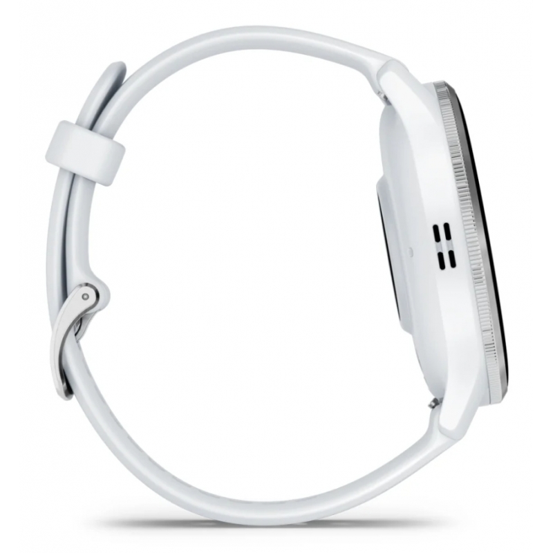 Garmin Venu 3 3,56 cm (1.4") AMOLED 45 mm Numérique 454 x 454 pixels Écran tactile Argent, Blanc Wifi GPS (satellite)