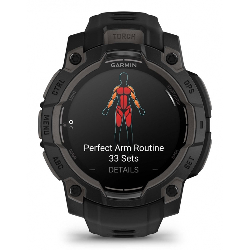 Garmin Instinct 3 AMOLED 3,05 cm (1.2") 45 mm Digitale 390 x 390 Pixel Touch screen Nero GPS (satellitare)