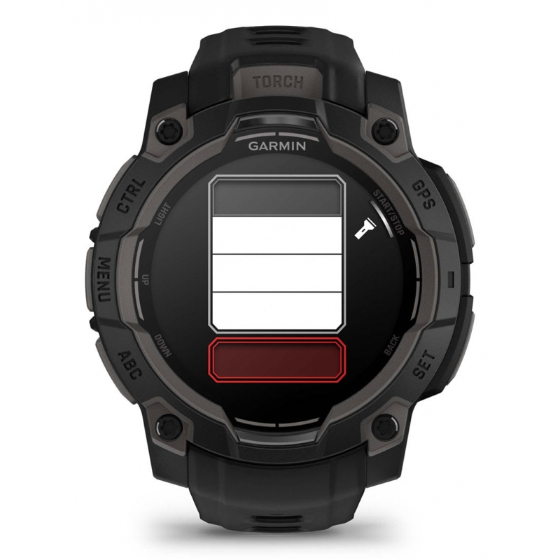 Garmin Instinct 3 AMOLED 3,05 cm (1.2") 45 mm Numérique 390 x 390 pixels Écran tactile Noir GPS (satellite)