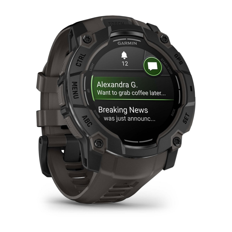 Garmin Instinct 3 AMOLED 3,3 cm (1.3") 50 mm Digitale 416 x 416 Pixel Touch screen Nero GPS (satellitare)