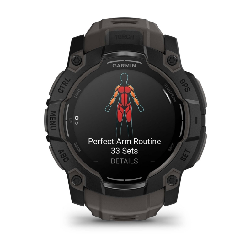 Garmin Instinct 3 AMOLED 3,3 cm (1.3") 50 mm Digital 416 x 416 Pixel Touchscreen Schwarz GPS