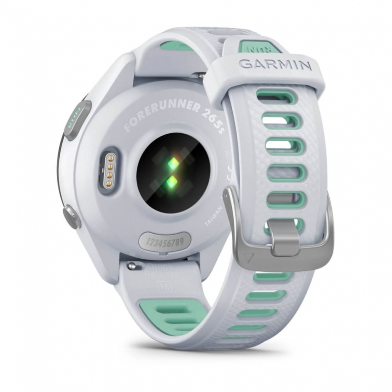 Garmin Forerunner 265S 2.79 cm (1.1") AMOLED 42 mm Digital 360 x 360 pixels Touchscreen Black, White Wi-Fi GPS (satellite)