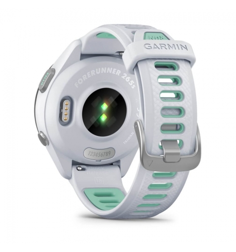 Garmin Forerunner 265S 2.79 cm (1.1") AMOLED 42 mm Digital 360 x 360 pixels Touchscreen Black, White Wi-Fi GPS (satellite)