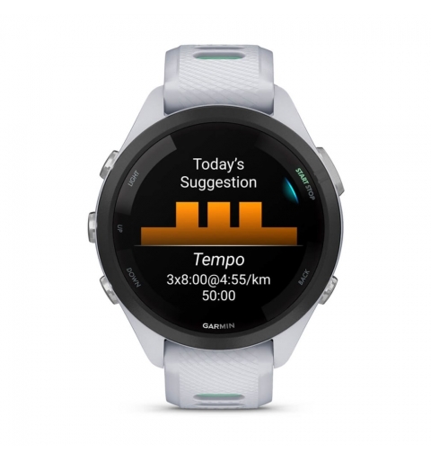 Garmin Forerunner 265S 2,79 cm (1.1") AMOLED 42 mm Digital 360 x 360 Pixel Touchscreen Schwarz, Weiß WLAN GPS