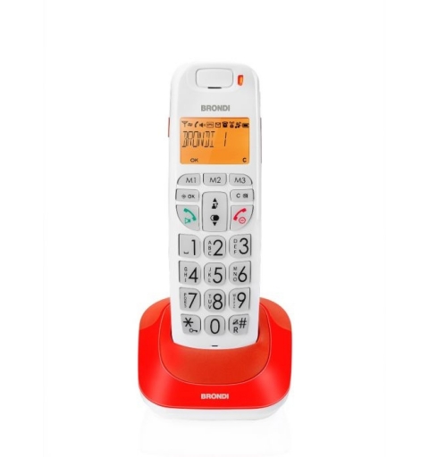 Brondi Bravo Bright DECT telephone Caller ID Red