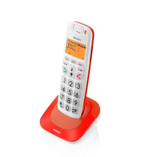 Brondi Bravo Bright DECT telephone Caller ID Red