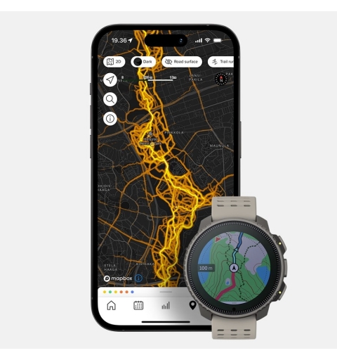 Suunto SS050860000 smartwatch sport watch 3.56 cm (1.4") Dot-matrix 49 mm 280 x 280 pixels Touchscreen Titanium GPS