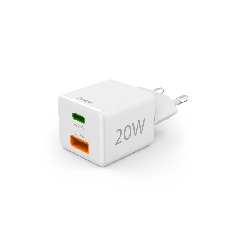 Hama 00201991 cargador de dispositivo móvil Auriculares, Batería portátil, Smartphone, Tableta Blanco Corriente alterna Carga