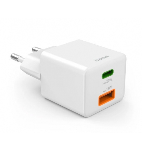 Hama 00201991 mobile device charger Headset, Power bank, Smartphone, Tablet White AC Fast charging Indoor