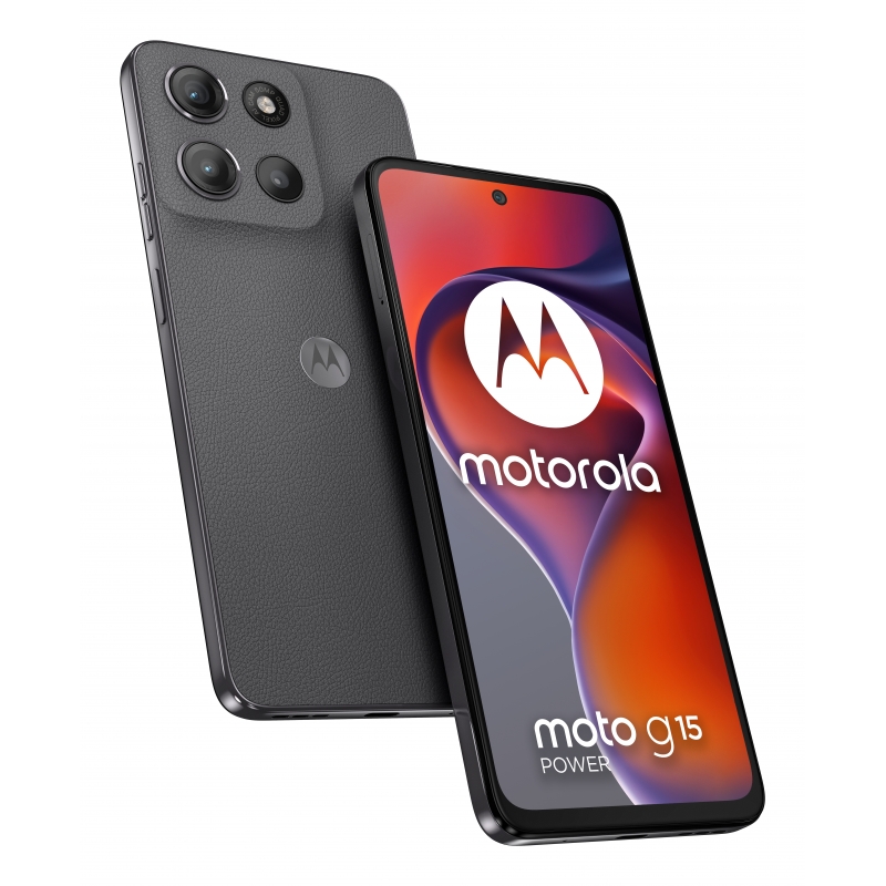 Motorola moto g15 power 17,1 cm (6.72") Dual-SIM Android 15 4G USB Typ-C 8 GB 256 GB 6000 mAh Grau