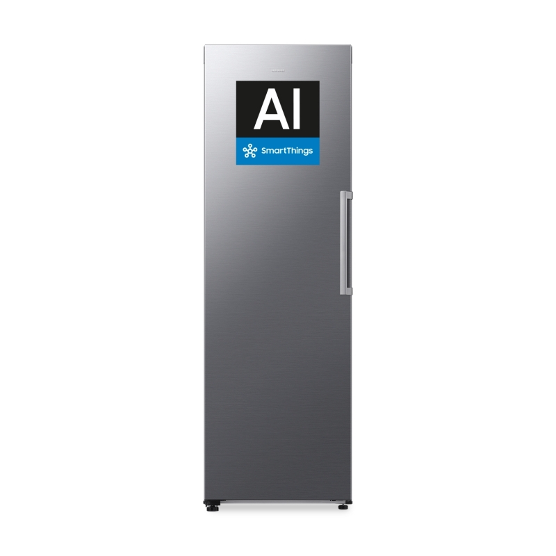 Samsung Congelador Vertical Bespoke AI 186cm 323L Clase D Inox RZ70H32HDTEF