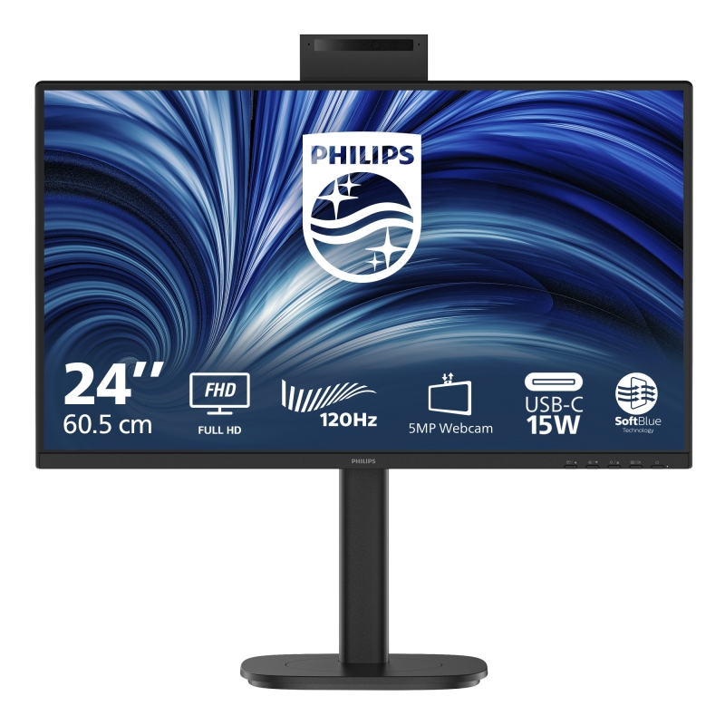 Philips 3000 series 24B2N3200JH 00 computer monitor 60.5 cm (23.8") 1920 x 1080 pixels Full HD LCD Black