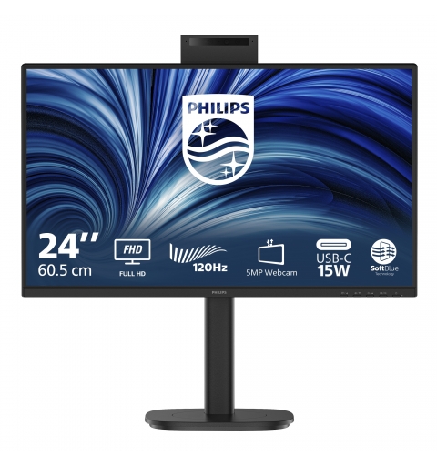 Philips 3000 series 24B2N3200JH 00 écran plat de PC 60,5 cm (23.8") 1920 x 1080 pixels Full HD LCD Noir