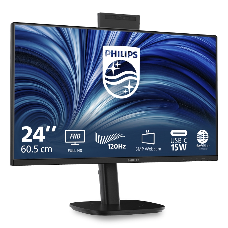 Philips 3000 series 24B2N3200JH 00 écran plat de PC 60,5 cm (23.8") 1920 x 1080 pixels Full HD LCD Noir
